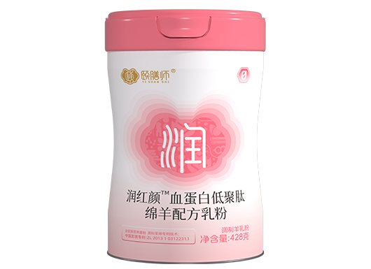 428g颐膳师润红颜血蛋白低聚肽绵羊配方乳粉
